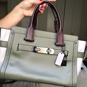 Coach Color Block Swagger Purse